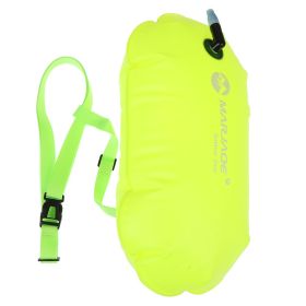 Inflatable Swim Buoy - High-Visibility Float for Open Water Safety (Color: Yellow)
