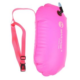 Inflatable Swim Buoy - High-Visibility Float for Open Water Safety (Color: Red)