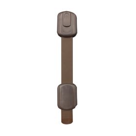 Child Safety Strap Locks Cabinet Proofing - Safe Quick and Easy 3M Adhesive Cabinet Drawer Door Latches No Screws & Magnets Multi-Purpose for Furnitur (Color: coffee, size: 6 pcs)