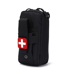 EDC First Aid Pouch w/Tourniquet Holder – Survival Med Gear (Color: Black)