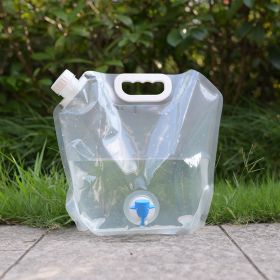 Portable Folding Water Storage – Outdoor & Survival Water Tank (Capacity: 5L Transparent Belt Faucet)