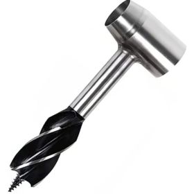 Hand Auger Survival/Crisis Tool for Wood Drilling & Construction (Drill Length: 6.29 in, Color: Grey)