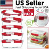 5pk Airtight Food Containers - Stackable Survival/Crisis Food Set