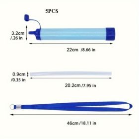 Portable Personal Water Filter Pump for Survival/Emergency Use (SKU: HC894806914-07-01)