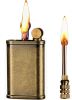 Antique Permanent Match Kerosene Pocket Fire Lighter