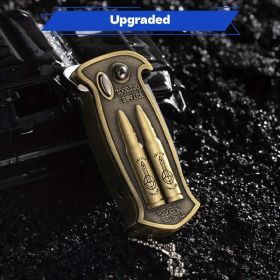 "3-in-1 Tactical Lighter – Butane Flame + Bottle Opener + Survival Tool – Perfect Men's Gift" (Color: Bullet style)