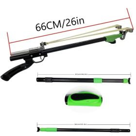 High-Power Metal Slingshot – Black Ergonomic Handle - Survival (Color: Telescopic slingshot)