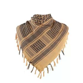 Tactical Shemagh Scarf -  Military Desert Head & Neck Wrap (Color: Khaki)