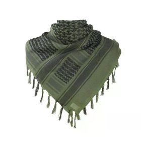 Tactical Shemagh Scarf -  Military Desert Head & Neck Wrap (Color: Green)