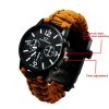 Survival Paracord Bracelet Watch - LED Light/Emergency Tools