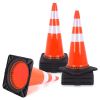 12 Pack Traffic Cones,Heavy Duty Safety Cones with Weighted Base,with Reflective Collars PVC Traffic Cones for Parking Lot, Traffic Safety