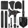 Folding Tactical Survival Shovel w/Multi-Tool Accessories/Gear