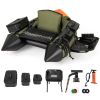 Inflatable Fishing Float Tube w/Detachable Gear Storage System