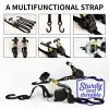"Self-Adjusting Ratchet Strap - Automatic Cargo Fastener for Truck Bed/ATV,