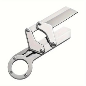 Stainless Steel Survival Folding Knife – Lightweight EDC Blade (Color: Silver)