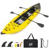 Inflatable 2-Person Kayak Set with Aluminum Oars & Repair Kit