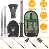 Modular 6in1 Survival Multi Tool Shovel Axe Saw Kit/Carry Pouch