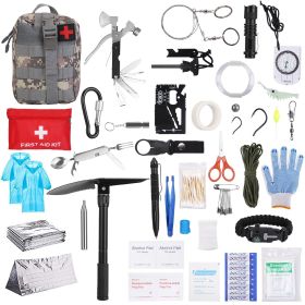 125pcs Professional Survival Kit – Tactical Crisis & First Aid Gear (Color: AS PIC)