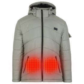 Helios Heated Coat: USB-Powered Winter Warmth/Outdoor  Use (Color: Mint Green- Female, size: small)