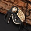 Mini Skull Pendant Knife – Compact Tactical EDC/Survival Tool