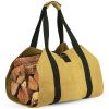 Canvas Firewood Tote Bag/Heavy-Duty to Carry Outdoor Heating