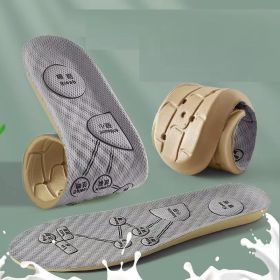 Breathable Acupressure Insoles - Soft Sweat-Absorbing Inserts (Shoe Size: 39-40, Color: Gray)