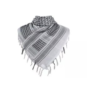 Tactical Shemagh Scarf -  Military Desert Head & Neck Wrap (Color: Grey)