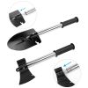 Survival Multi-Tool Kit: Shovel/Axe/Knife/Saw/Nail Puller w/Pouch