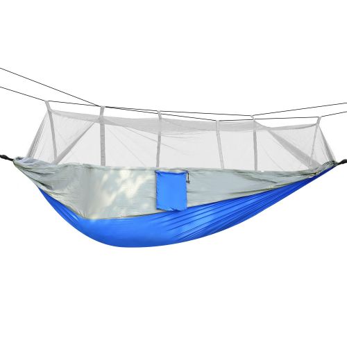 600lb Capacity Parachute Hammock wMosquito Net for 2-Person 600lb Capacity Parachute Hammock wMosquito Net for 2-Person
