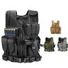 Tactical MOLLE Combat Vest w/Magazine Pouches/Black Python