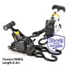 "Self-Adjusting Ratchet Strap - Automatic Cargo Fastener for Truck Bed/ATV,