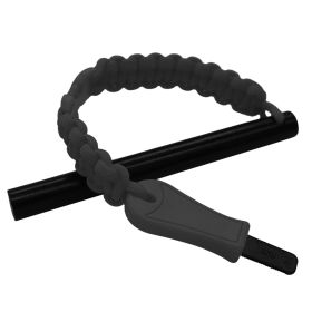 Hot Strike Ferro Rod Fire Starter – Large Flint/Steel Survival Tool (Color: Black)