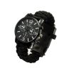 Survival Paracord Bracelet Watch - LED Light/Emergency Tools