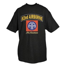 82ND AIRBORNE TSHIRT (Option: BLACK XXXL *SY)