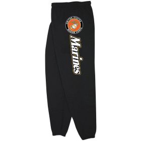 MARINES W/LOGO MENS SWEATPANT BLACK (Option: XXXL)