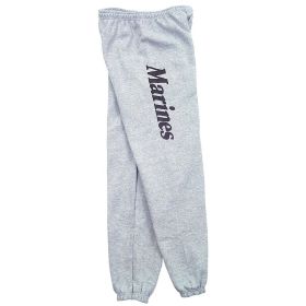 MARINES MENS SWEATPANT GREY (Option: L)