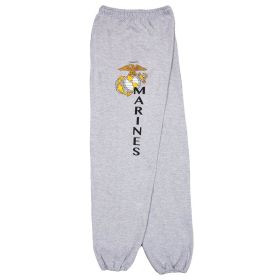 MARINES LOGO MENS SWEATPANT GREY (Option: L)