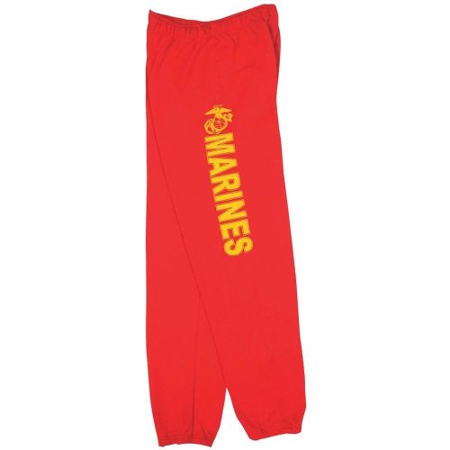 MARINES INSIGNIA MENS SWEATPANT RED