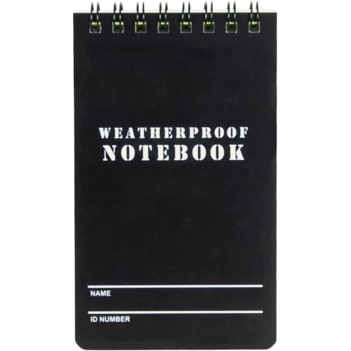 3" X 5" MILITARY STYLE WEATHERPROOF NOTEBOOK 6 PK
