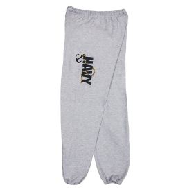 NAVY ANCHOR MENS SWEATPANT GREY (Option: M)