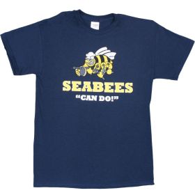 SEABEES "CAN DO" T (Option: SHIRT NAVY  M)