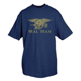 SEAL TEAM T (Option: SHIRT, NAVY BLUE  M)