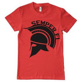 SEMPER FI MEN'S T (Option: SHIRT RED  L)