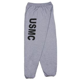 USMC MENS SWEATPANTS GREY (Option: L)