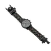 Survival Paracord Bracelet Watch - LED Light/Emergency Tools