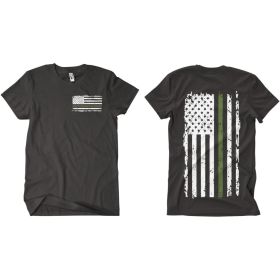 VINTAGE GREEN LINE MEN'S T (Option: SHIRT BLACK  L)