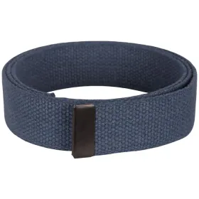 54" Cotton Web Belt Open Face Black Buckle - Tactical/12-Pack (Option: NAVY)